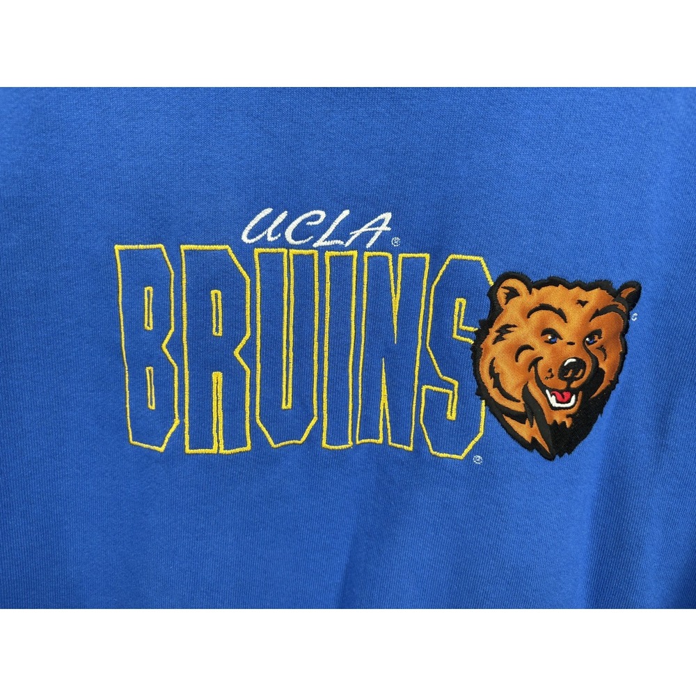 UCLA Bruins Vintage USA Sport Club Blue Embroidered Crewneck Sweatshirt, XL